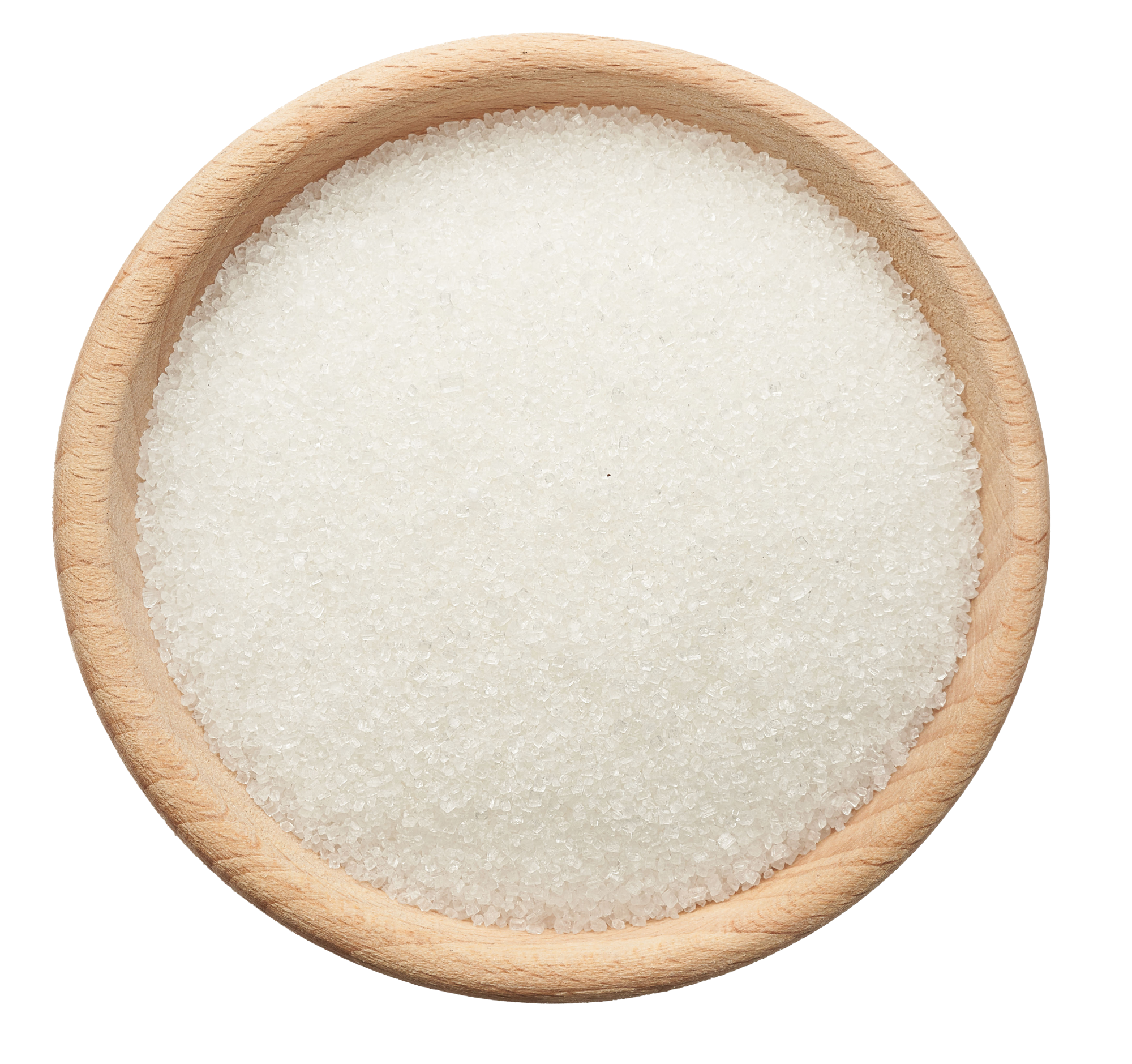 Bowl of cane sugar