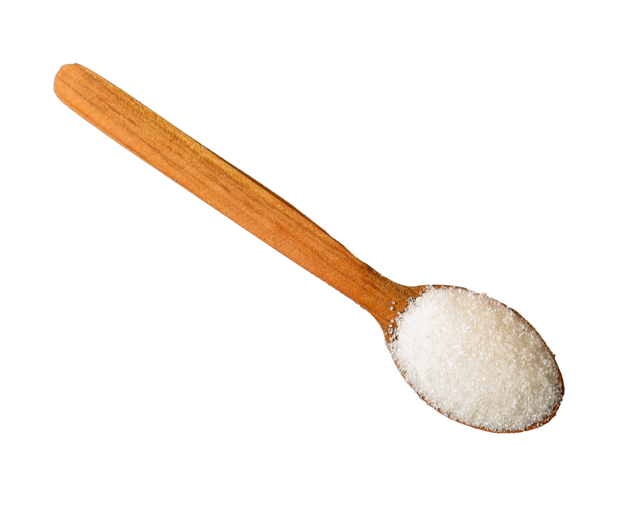 Wooden spoon filled with salt